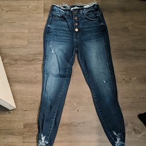 Kancan Destructed High Waisted Jean